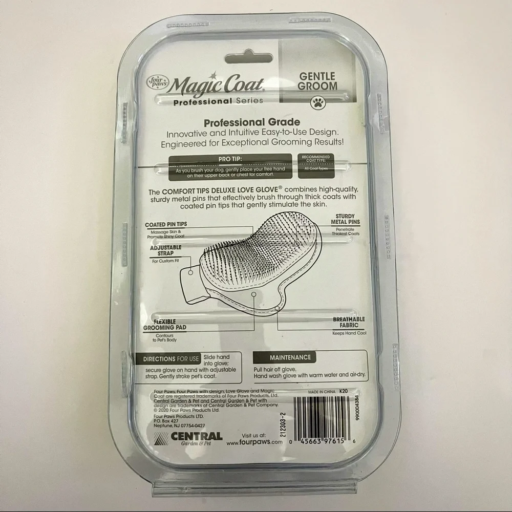 Magic Coat Professional Series Flexible Large Grooming Glove Brush New!!